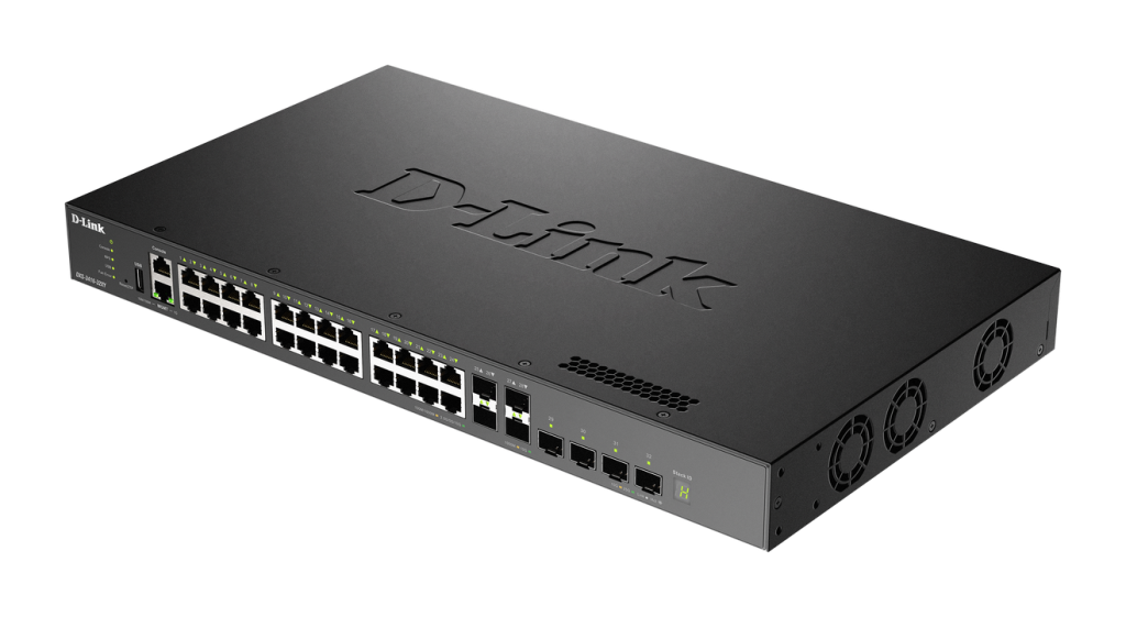 D-Link DXS-3410-32XY switch di rete Gestito L3 Fast Ethernet (10/100) Nero